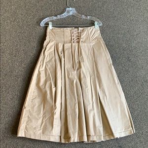 Mid Length tan skirt